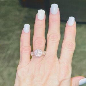 Kay Jewelers Sparkling Silver Halo Ring